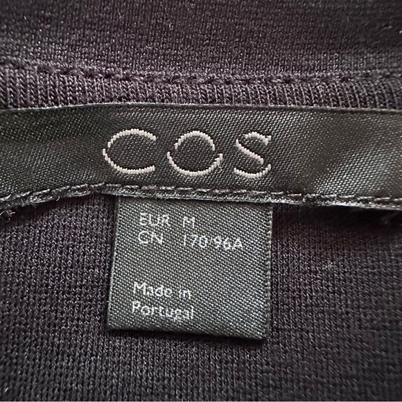 COS Black Layered Long Sleeve Dress (size M) - Picture 9 of 10